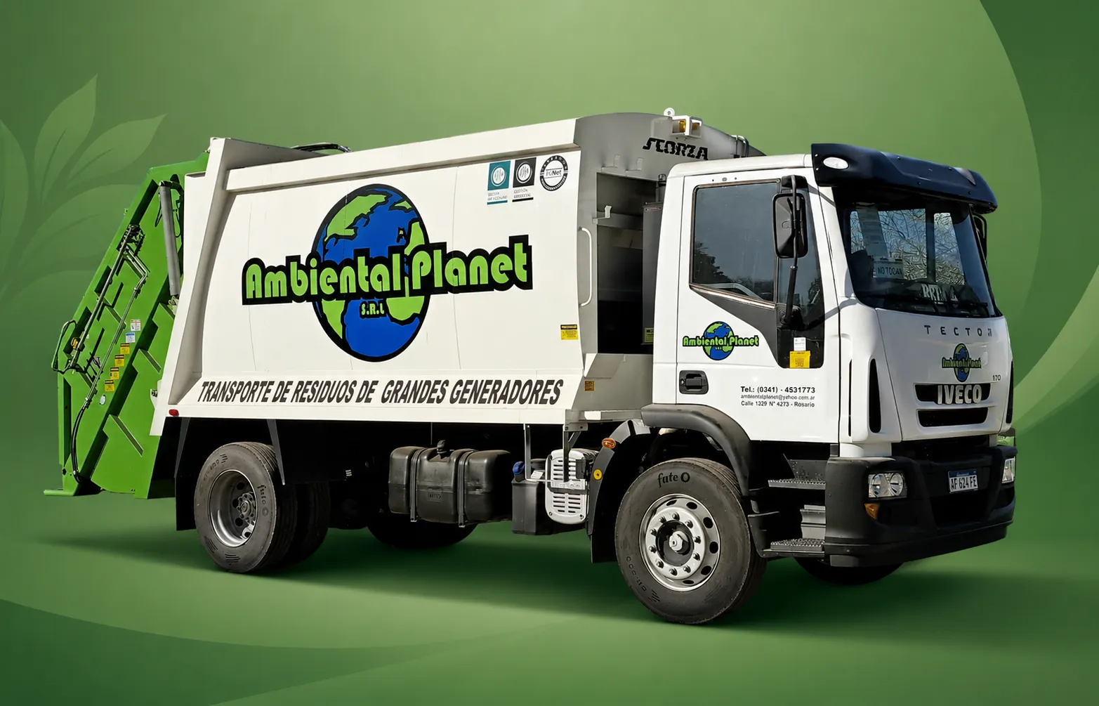 Camion compactador Ambiental Planet